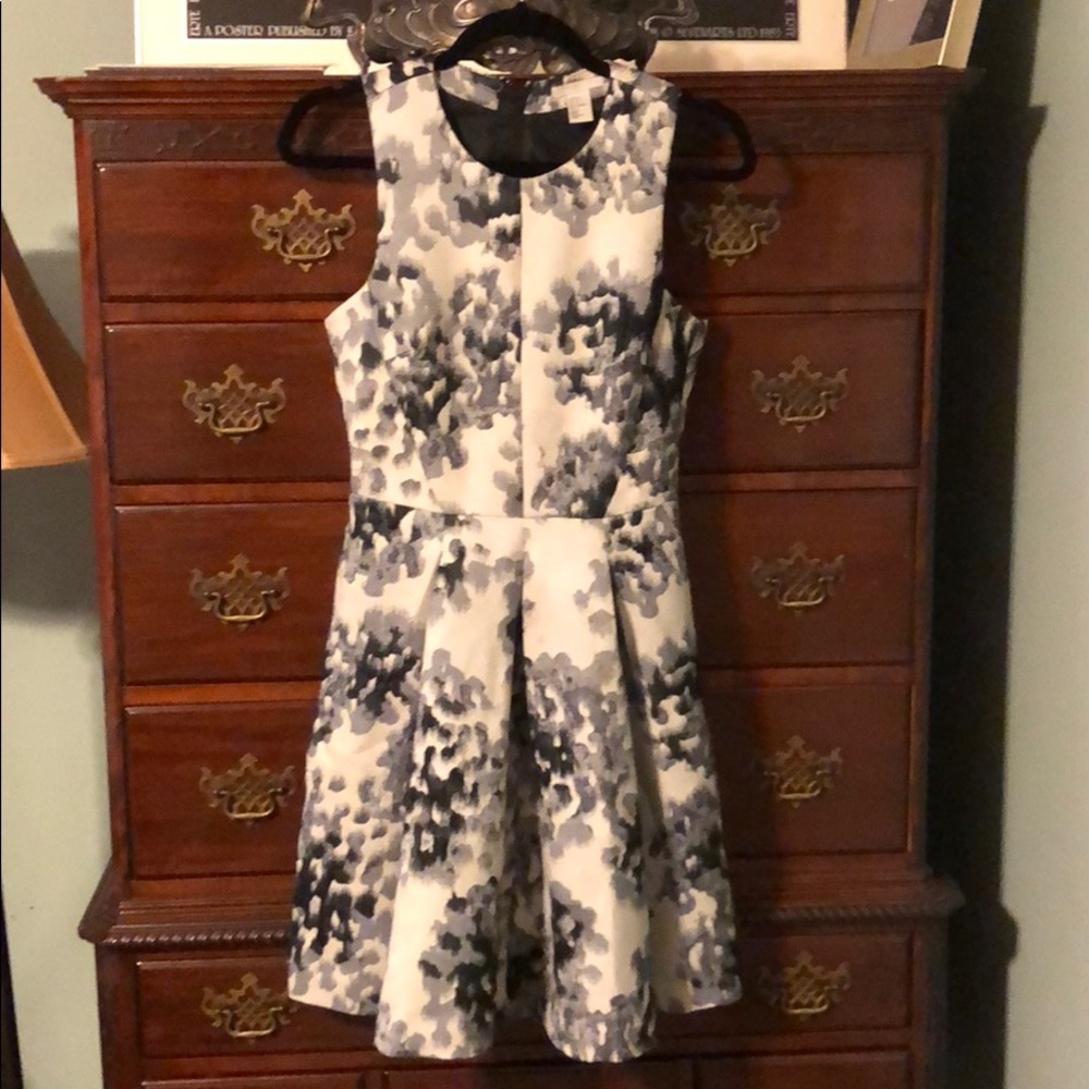 Racerback brocade cocktail dress